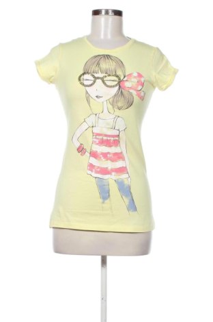 Дамска тениска United Colors Of Benetton, Размер S, Цвят Жълт, Цена 11,00 €, #137196048