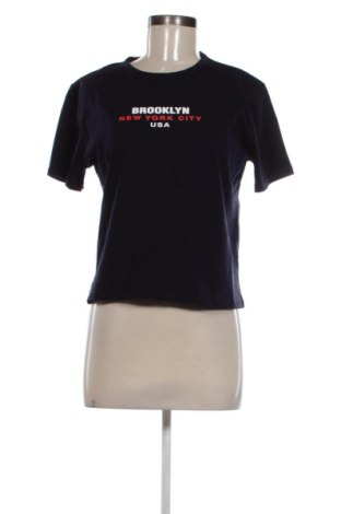 Damski T-shirt Zara, Rozmiar L, Kolor Niebieski, Cena 41,00 zł, #137210470