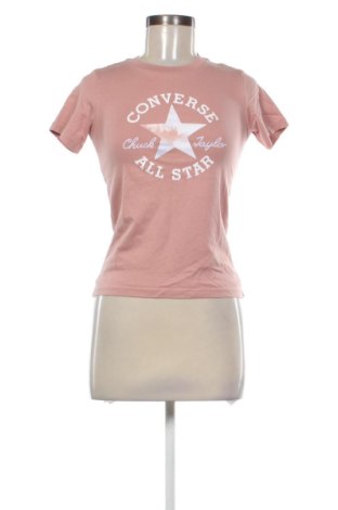 Damen T-Shirt Converse, Größe XS, Farbe Aschrosa, Preis 17,00 €, #137216818