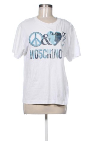 Дамска тениска Moschino Jeans, Размер M, Цвят Бял, Цена 54,93 €, #137048037