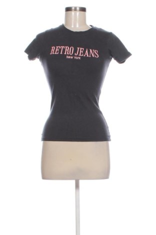 Damen T-Shirt Retro Jeans, Größe XS, Farbe Schwarz, Preis 11,83 €, #137172953