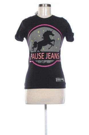 Damski T-shirt Pause Jeans, Rozmiar M, Kolor Czarny, Cena 55,04 zł, #137215601