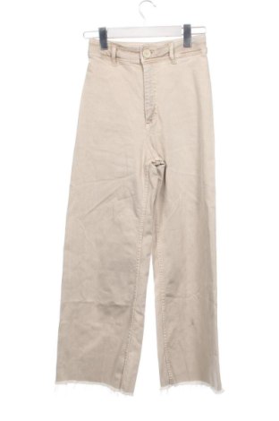 Blugi de femei Zara, Mărime XXS, Culoare Bej, Preț 91,99 Lei, #137180593