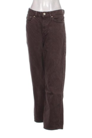 Blugi de femei Zara, Mărime L, Culoare Maro, Preț 104,98 Lei, #137230362