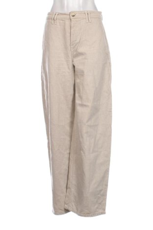 Blugi de femei Zara, Mărime L, Culoare Bej, Preț 94,00 Lei, #137243999