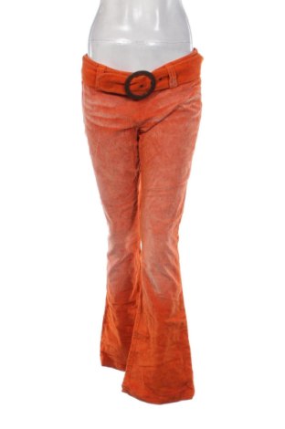Pantaloni de velvet de femei Killah, Mărime L, Culoare Portocaliu, Preț 99,73 Lei, #137164643