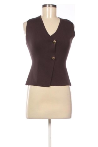 Дамски елек Zara, Размер S, Цвят Кафяв, Цена 18,90 €, #137170961