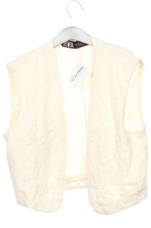 Vestă de femei Zara, Mărime XS, Culoare Ecru, Preț 105,39 Lei, #137171559