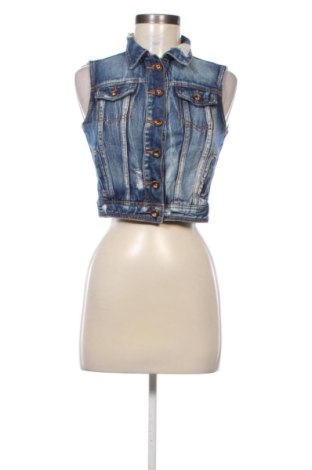 Дамски елек Bershka, Размер S, Цвят Син, Цена 13,00 €, #137236276