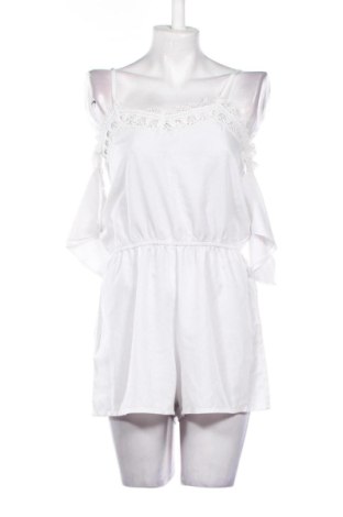 Дамски къс гащеризон Boohoo, Размер M, Цвят Бял, Цена 10,00 €, #137133751