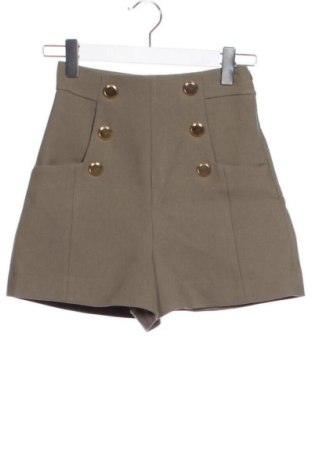 Дамски къс панталон Zara, Размер XS, Цвят Зелен, Цена 27,68 €, #137139694