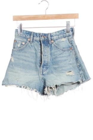 Pantaloni scurți de femei Zara, Mărime XXS, Culoare Albastru, Preț 57,74 Lei, #137170418
