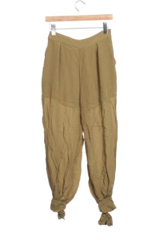 Damskie spodnie Zara, Rozmiar XS, Kolor Zielony, Cena 61,30 zł, #137119482