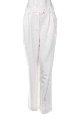 Pantaloni de femei NA-KD, Mărime L, Culoare Alb, Preț 77,99 Lei, #137154993