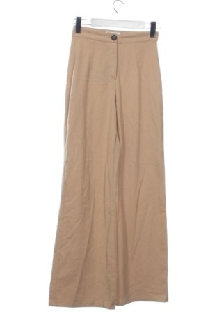 Dámské kalhoty  Bershka, Velikost XXS, Barva Béžová, Cena  259,00 Kč, #137205684