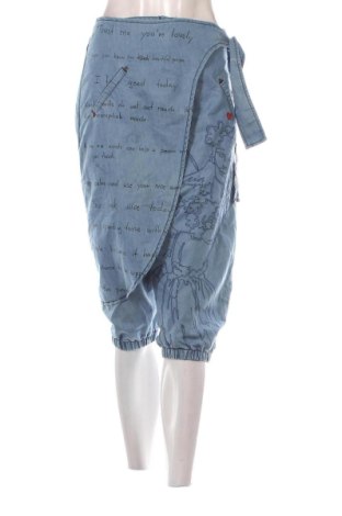 Pantaloni de femei Desigual, Mărime L, Culoare Albastru, Preț 194,22 Lei, #137233002