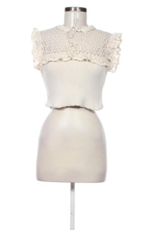 Pulover de femei Zara, Mărime S, Culoare Ecru, Preț 83,99 Lei, #137131787
