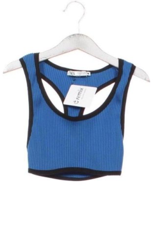 Дамски спортен топ Zara, Размер S, Цвят Син, Цена 9,00 €, #137127207
