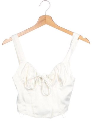 Дамски топ Bershka, Размер XS, Цвят Екрю, Цена 12,00 €, #137018551