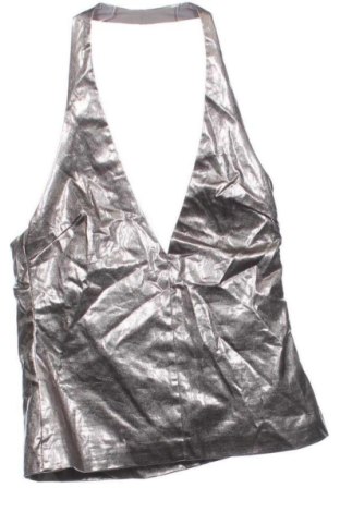 Damski top Zara, Rozmiar M, Kolor Srebrzysty, Cena 63,99 zł, #137160078