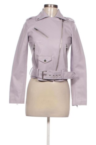 Дамско кожено яке Zara, Размер S, Цвят Лилав, Цена 26,00 €, #137216222