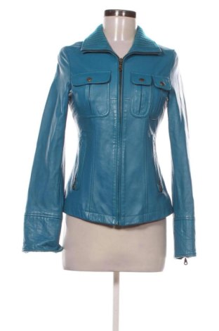 Damen Lederjacke Mango, Größe S, Farbe Blau, Preis € 66,68, #137148271