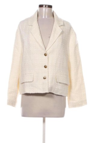 Sacou de femei Zara, Mărime L, Culoare Ecru, Preț 160,99 Lei, #137139865