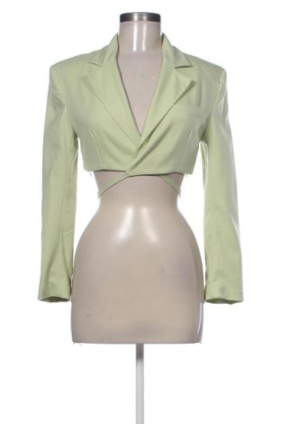 Sacou de femei Bershka, Mărime XS, Culoare Verde, Preț 73,49 Lei, #137220056