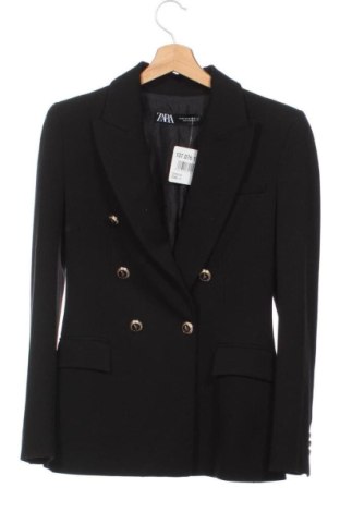 Дамско сако Zara, Размер XS, Цвят Черен, Цена 29,65 €, #137075125