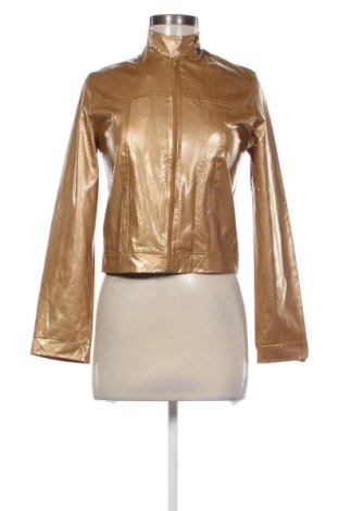 Geacă de piele pentru femei Unbranded, Mărime M, Culoare Auriu, Preț 94,48 Lei, #137252020