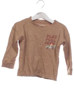 Kinder Shirt Reserved, Größe 12-18m/ 80-86 cm, Farbe Braun, Preis 5,00 €, #137136754