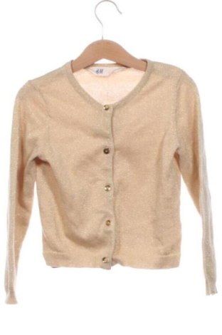 Dziecięcy kardigan H&M, Rozmiar 2-3y/ 98-104 cm, Kolor Złocisty, Cena 29,63 zł, #137220677