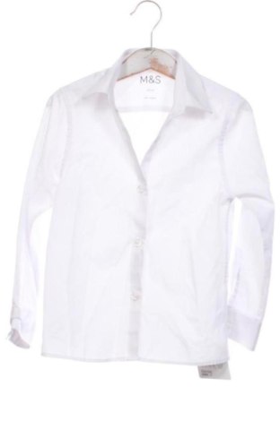 Kinderhemd Marks & Spencer, Größe 5-6y/ 116-122 cm, Farbe Weiß, Preis 6,00 €, #137194436