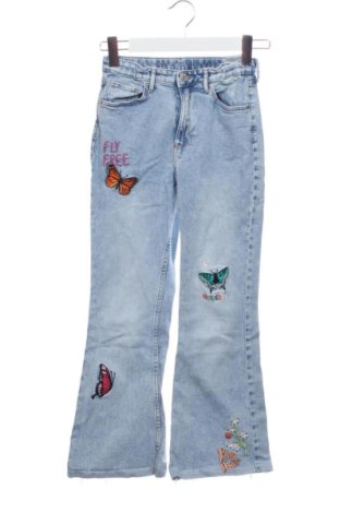 Blugi pentru copii H&M, Mărime 11-12y/ 152-158 cm, Culoare Albastru, Preț 89,99 Lei, #137200905