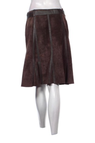 Fustă de piele Promod, Mărime M, Culoare Maro, Preț 167,97 Lei, #137173848