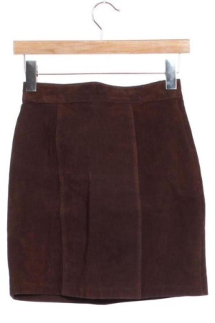 Fustă de piele Unbranded, Mărime XXS, Culoare Maro, Preț 178,54 Lei, #137205508