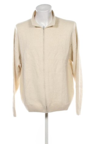 Jachetă tricotată de bărbați Jack & Jones, Mărime L, Culoare Ecru, Preț 276,99 Lei, #137235662