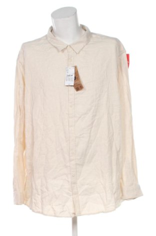 Pánská košile  Kiabi, Velikost 5XL, Barva Krémová, Cena  529,00 Kč, #137164116