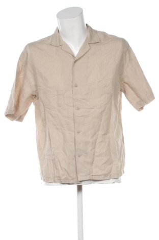 Cămașă de bărbați Pull&Bear, Mărime S, Culoare Bej, Preț 59,99 Lei, #137180807