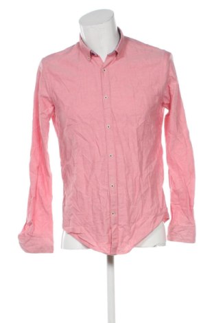 Мъжка риза Zara, Размер M, Цвят Розов, Цена 9,71 €, #137084614
