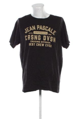 Męski T-shirt Jean Pascale, Rozmiar XXL, Kolor Czarny, Cena 46,99 zł, #137139703