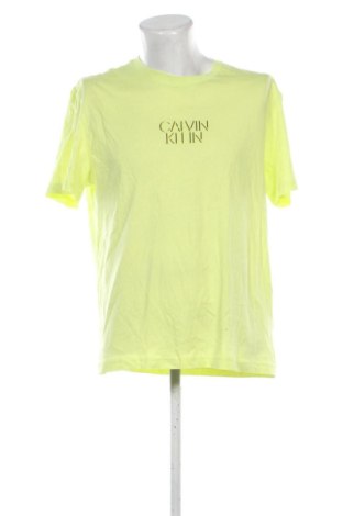 Męski T-shirt Calvin Klein, Rozmiar XXL, Kolor Żółty, Cena 96,99 zł, #137147653