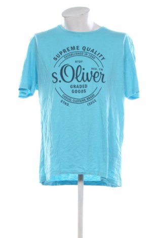 Pánske tričko  S.Oliver, Veľkosť XXL, Farba Modrá, Cena  11,95 €, #137153280