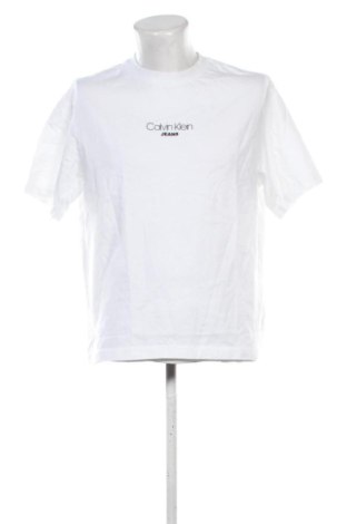 Herren T-Shirt Calvin Klein Jeans, Größe M, Farbe Weiß, Preis € 39,99, #137156598