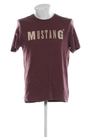 Męski T-shirt Mustang, Rozmiar L, Kolor Fioletowy, Cena 52,99 zł, #137177537