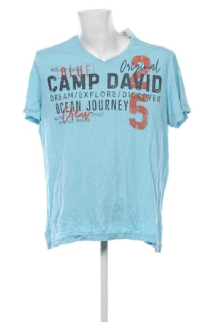 Męski T-shirt Camp David, Rozmiar XXL, Kolor Niebieski, Cena 77,99 zł, #137189898