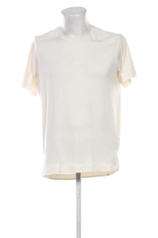 Ανδρικό t-shirt Adidas, Μέγεθος M, Χρώμα Εκρού, Τιμή 17,00 €, #137220335