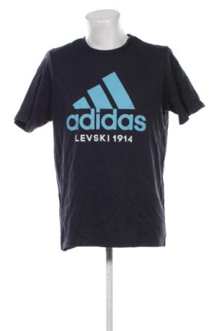 Мъжка тениска Adidas, Размер L, Цвят Син, Цена 19,00 €, #137224846