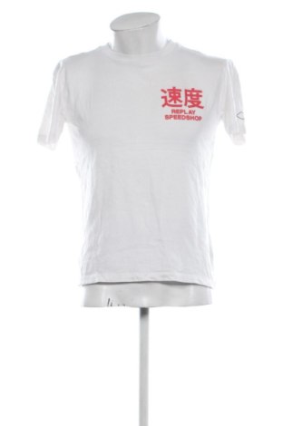 Herren Shirt Replay, Größe M, Farbe Weiß, Preis 25,00 €, #137230274