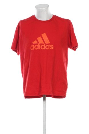 Herren Shirt Adidas, Größe XL, Farbe Rot, Preis 19,99 €, #137122628